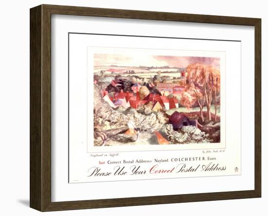 Please Use Your Correct Postal Address-John Nash-Framed Art Print