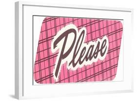 Please-null-Framed Giclee Print