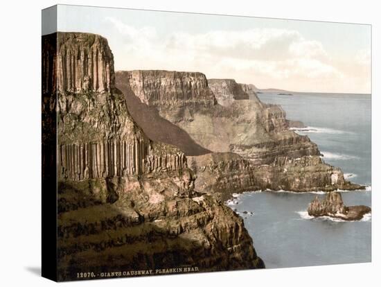 Pleaskin Head, Giant's Causeway, 1890s-Science Source-Stretched Canvas