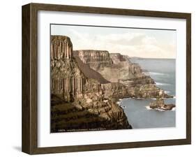 Pleaskin Head, Giant's Causeway, 1890s-Science Source-Framed Giclee Print