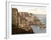 Pleaskin Head, Giant's Causeway, 1890s-Science Source-Framed Giclee Print