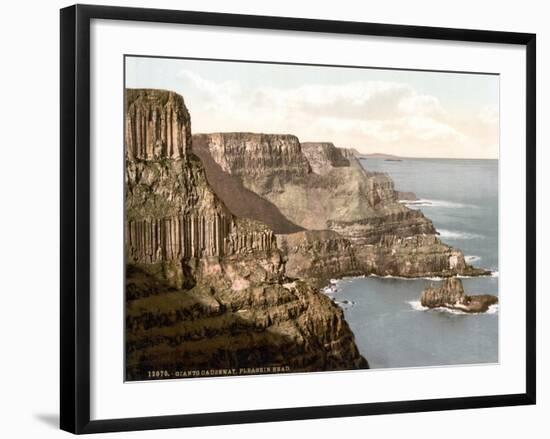 Pleaskin Head, Giant's Causeway, 1890s-Science Source-Framed Giclee Print