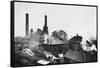 Pleasley Colliery in Derbyshire-null-Framed Stretched Canvas