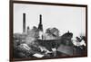 Pleasley Colliery in Derbyshire-null-Framed Photographic Print