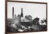 Pleasley Colliery in Derbyshire-null-Framed Photographic Print