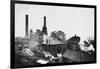 Pleasley Colliery in Derbyshire-null-Framed Photographic Print