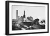 Pleasley Colliery in Derbyshire-null-Framed Photographic Print