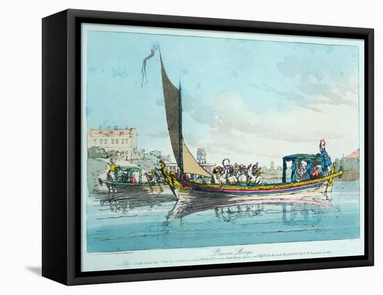 Pleasure Barges, 1803-John Augustus Atkinson-Framed Stretched Canvas