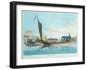 Pleasure Barges, 1803-John Augustus Atkinson-Framed Giclee Print