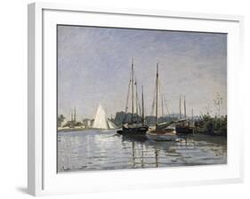 Pleasure Boats, Argenteuil, c.1872-3-Claude Monet-Framed Giclee Print