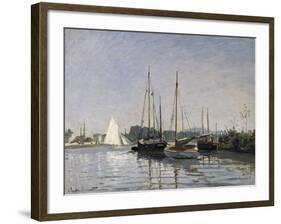 Pleasure Boats, Argenteuil, c.1872-3-Claude Monet-Framed Giclee Print