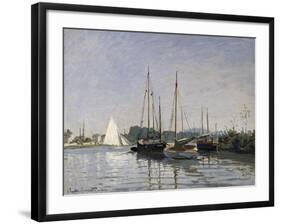 Pleasure Boats, Argenteuil, c.1872-3-Claude Monet-Framed Giclee Print