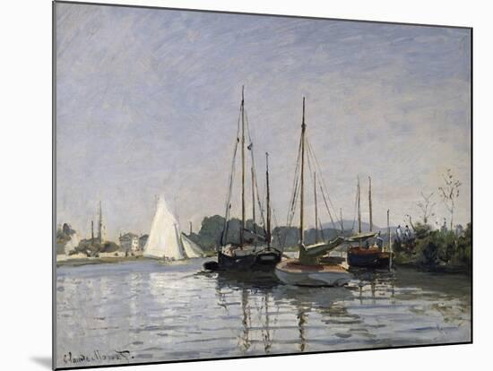 Pleasure Boats, Argenteuil, c.1872-3-Claude Monet-Mounted Giclee Print