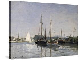 Pleasure Boats, Argenteuil, c.1872-3-Claude Monet-Stretched Canvas