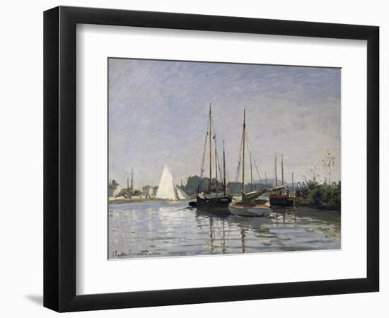 Pleasure Boats, Argenteuil, c.1872-3-Claude Monet-Framed Giclee Print