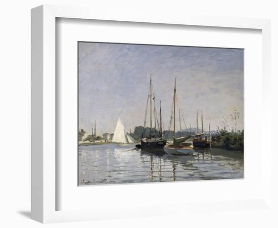 Pleasure Boats, Argenteuil, c.1872-3-Claude Monet-Framed Giclee Print