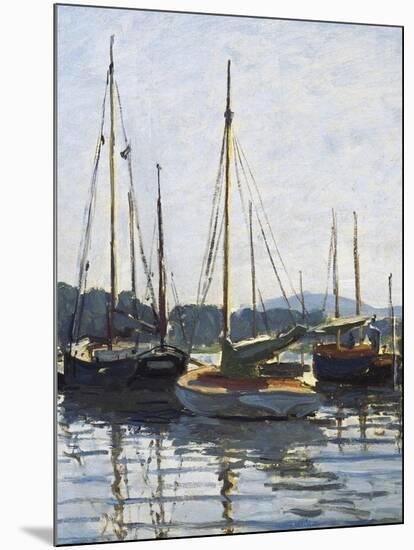 Pleasure Boats, Argenteuil-Claude Monet-Mounted Art Print