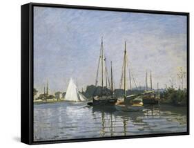 Pleasure Boats, Argenteuil-Claude Monet-Framed Stretched Canvas