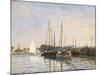 Pleasure Boats at Argenteuil-Claude Monet-Mounted Art Print