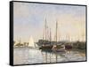Pleasure Boats at Argenteuil-Claude Monet-Framed Stretched Canvas
