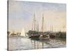 Pleasure Boats at Argenteuil-Claude Monet-Stretched Canvas