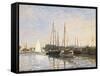 Pleasure Boats at Argenteuil-Claude Monet-Framed Stretched Canvas