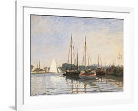 Pleasure Boats at Argenteuil-Claude Monet-Framed Art Print