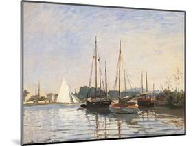 Pleasure Boats at Argenteuil-Claude Monet-Mounted Art Print