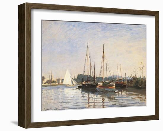 Pleasure Boats at Argenteuil-Claude Monet-Framed Art Print