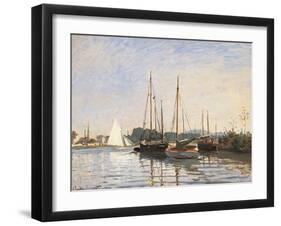 Pleasure Boats at Argenteuil-Claude Monet-Framed Art Print