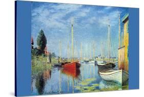 Pleasure Boats At Argenteuil-Claude Monet-Stretched Canvas
