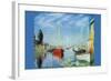 Pleasure Boats At Argenteuil-Claude Monet-Framed Art Print