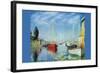 Pleasure Boats At Argenteuil-Claude Monet-Framed Art Print