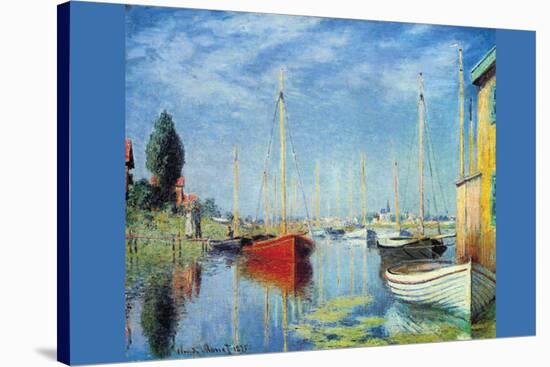 Pleasure Boats At Argenteuil-Claude Monet-Stretched Canvas