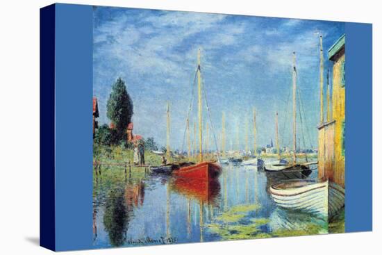 Pleasure Boats At Argenteuil-Claude Monet-Stretched Canvas