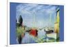 Pleasure Boats At Argenteuil-Claude Monet-Framed Art Print