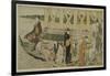Pleasure Boats Below Azuma Bridge, C.1784-Torii Kiyonaga-Framed Giclee Print