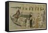Pleasure Boats Below Azuma Bridge, C.1784-Torii Kiyonaga-Framed Stretched Canvas