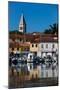 Pleasure Boats, Marina, Novigrad Port, Tower of St. Pelagius Church in the background, Old Town-Richard Maschmeyer-Mounted Photographic Print