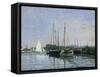 Pleasure Boats Near Argenteuil-Claude Monet-Framed Stretched Canvas