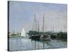 Pleasure Boats Near Argenteuil-Claude Monet-Stretched Canvas