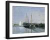 Pleasure Boats Near Argenteuil-Claude Monet-Framed Giclee Print