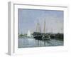 Pleasure Boats Near Argenteuil-Claude Monet-Framed Giclee Print