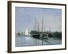 Pleasure Boats Near Argenteuil-Claude Monet-Framed Giclee Print