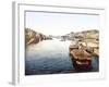Pleasure Boats on the Loire in Nantes, Pub. 1890-1900-null-Framed Giclee Print