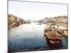 Pleasure Boats on the Loire in Nantes, Pub. 1890-1900-null-Mounted Giclee Print