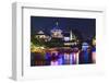 Pleasure Boats on the Qinhuai River at Night.-Jon Hicks-Framed Photographic Print