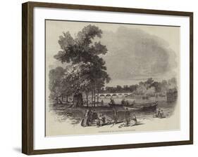 Pleasure Boats on the Serpentine-null-Framed Giclee Print