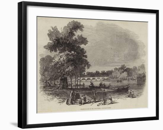 Pleasure Boats on the Serpentine-null-Framed Giclee Print