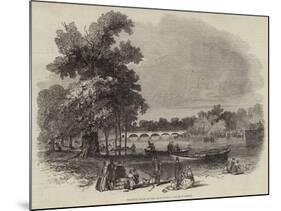 Pleasure Boats on the Serpentine-null-Mounted Giclee Print
